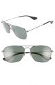 Ray Ban 0RB3610 913971 58 MATTE BLACK ANTIQUE DARK GREEN Metal Unisex