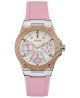 Guess Multi-function Stainless Steel watch with Silicone band in Ladies Color For Her with a 39MM case diameter and model number U1094L4