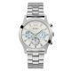 Guess Analog Stainless Steel watch with Stainless Steel band in Ladies Silver For Her with a 36MM case diameter and model number GW0033L1