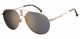 Carrera  UNISEX sunglasses with a GOLD COPPER frame and GREY BRONZE MIRROR lens with a lens width of 60mm and model number Carrera 1025/S